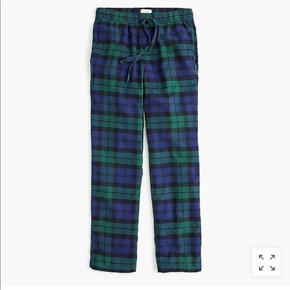 J Crew Flannel Pant in Blackwatch Tartan, NWT
